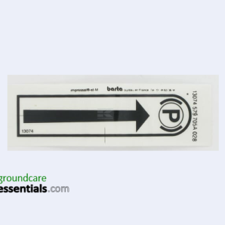 Etesia 13074 Label - Parking Brake