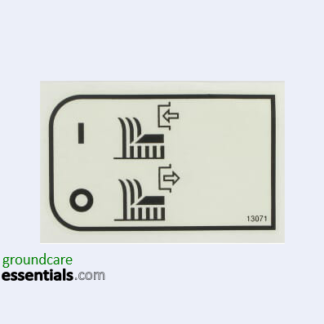 Etesia 13071 Blade Start Label